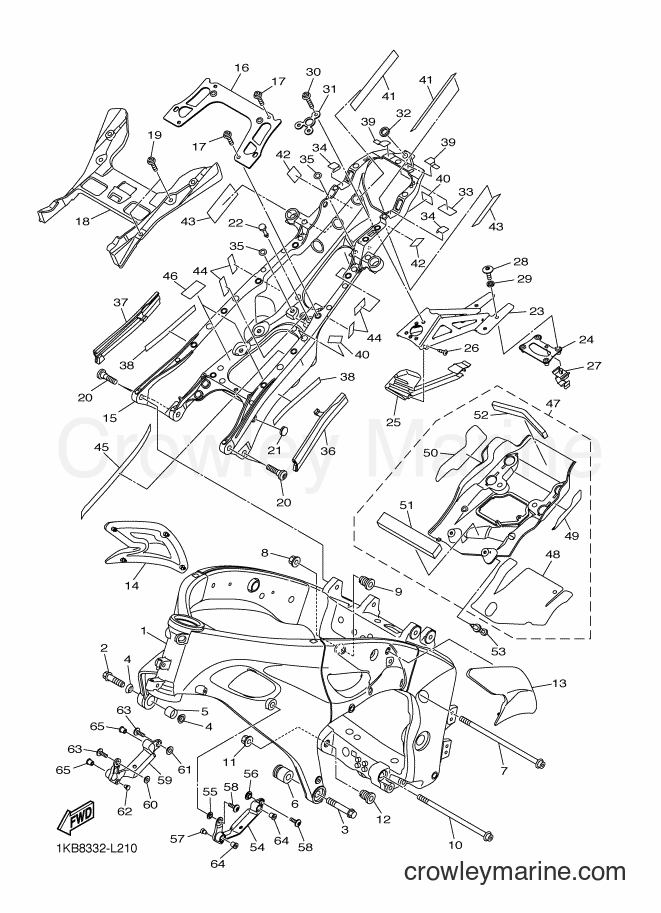 2014 Sport Bike YZF-R1 - YZF-R1 (2SG1) [010] - FRAME