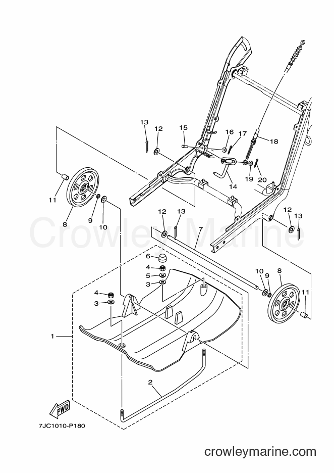 2016 Snowblower YU240 - YU240 (7JC1) [010] - TRACK & SPROCKET WHEEL