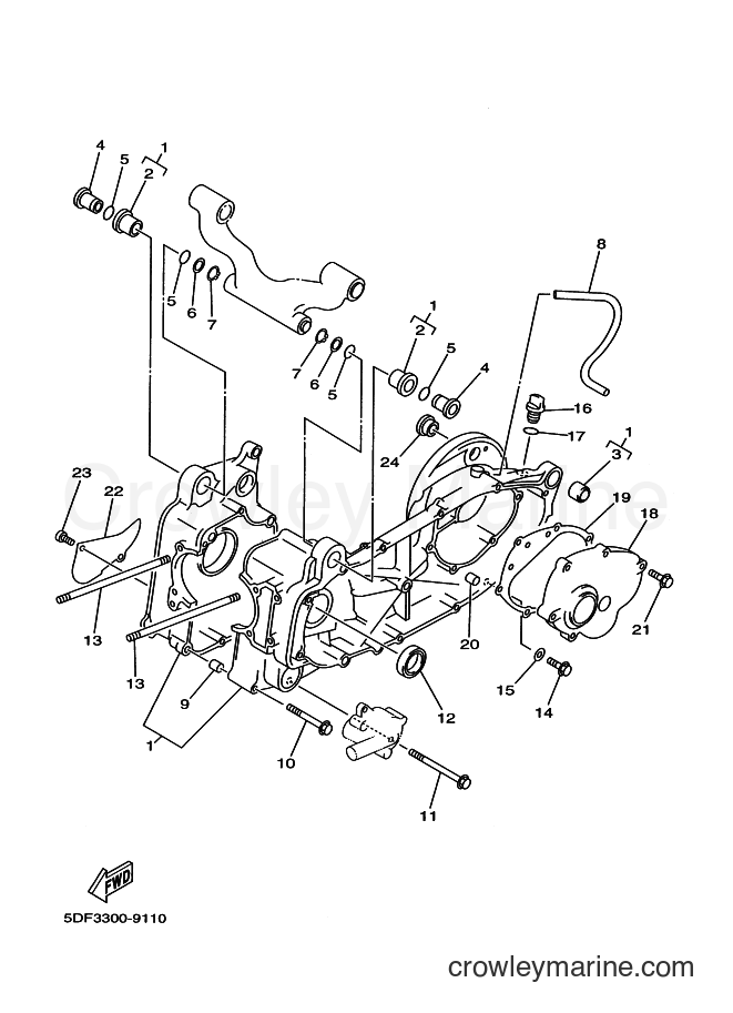 Yamaha Motors YP250D (5DF5) [010] - CRANKCASE