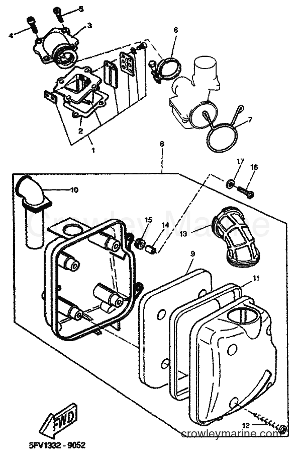 2001 Scooter YH50 - YH50 (5PF1) [030] - INTAKE