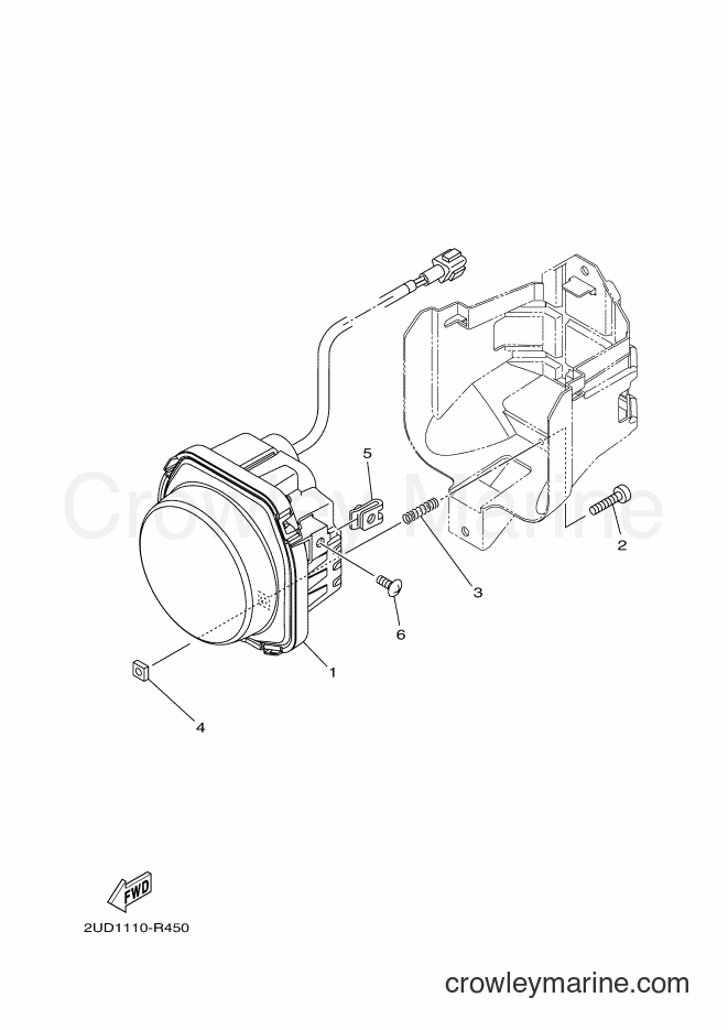 Yamaha Motors YFM700FWAD (B4F2) [010] - HEADLIGHT
