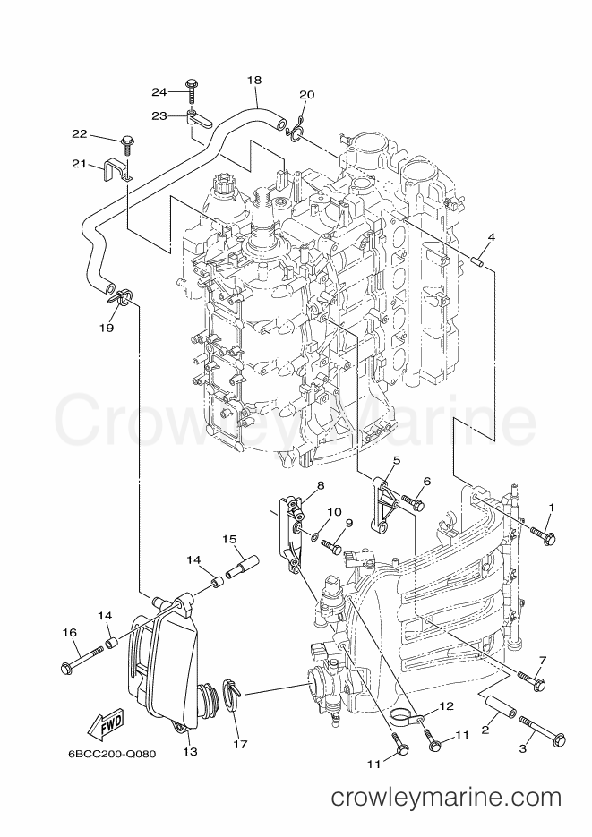 Yamaha Motors F75CEHD (6BCC) [020] - INTAKE 2
