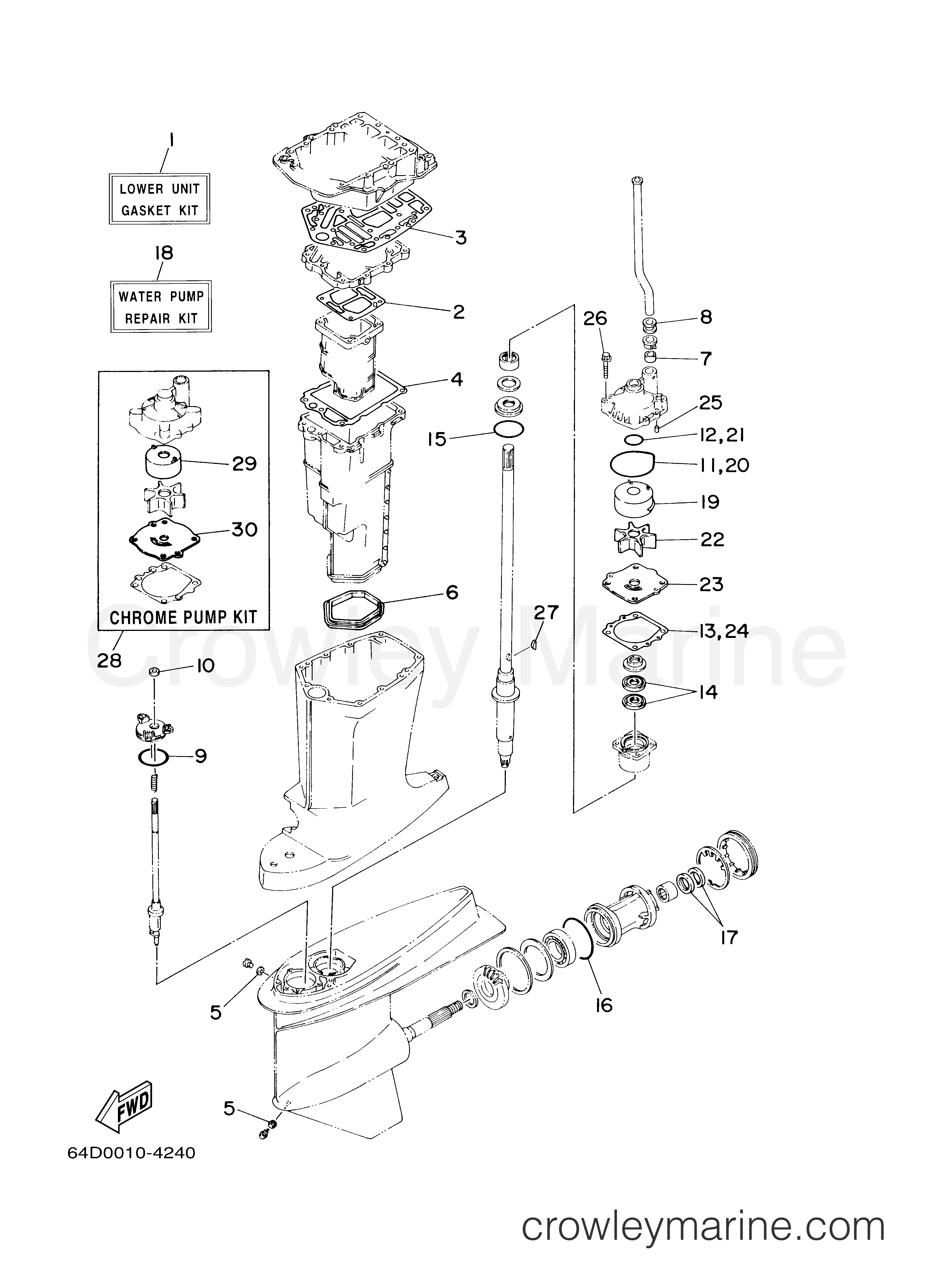 Yamaha Motors 150TXRD - REPAIR KIT 2