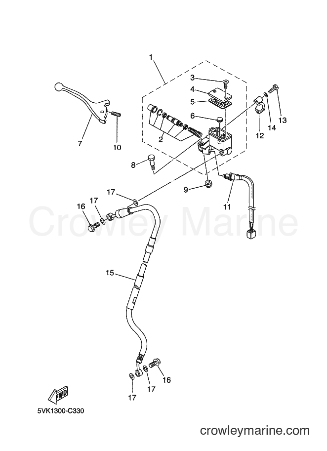 2006 Dirt Bike XT660R - XT660R (3S62) [010] - FRONT MASTER CYLINDER