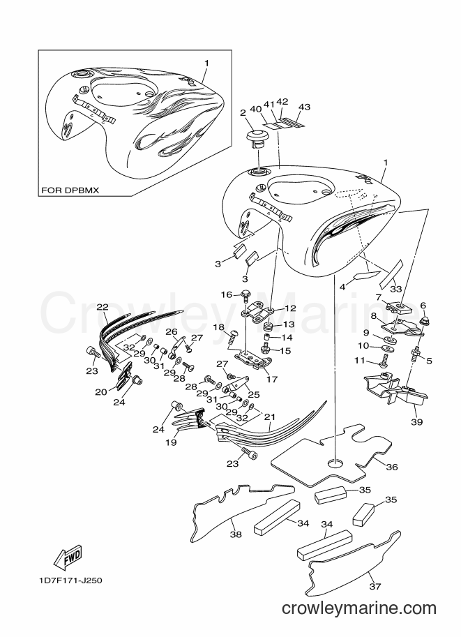 2010 Cruiser XV1900A - XV1900A (1D7F) [010] - FUEL TANK