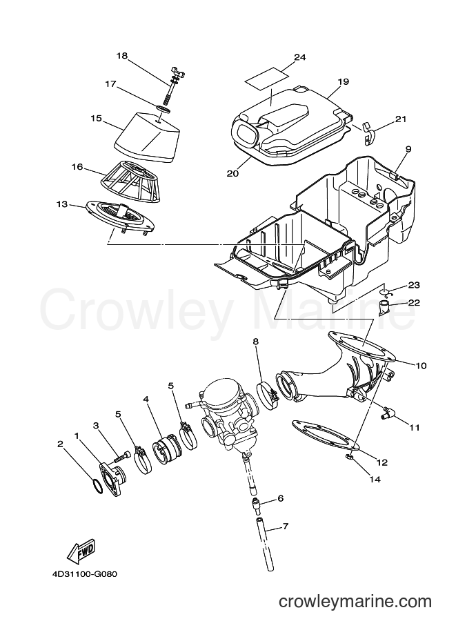Yamaha Motors YFS250 (4D33) [010] - INTAKE