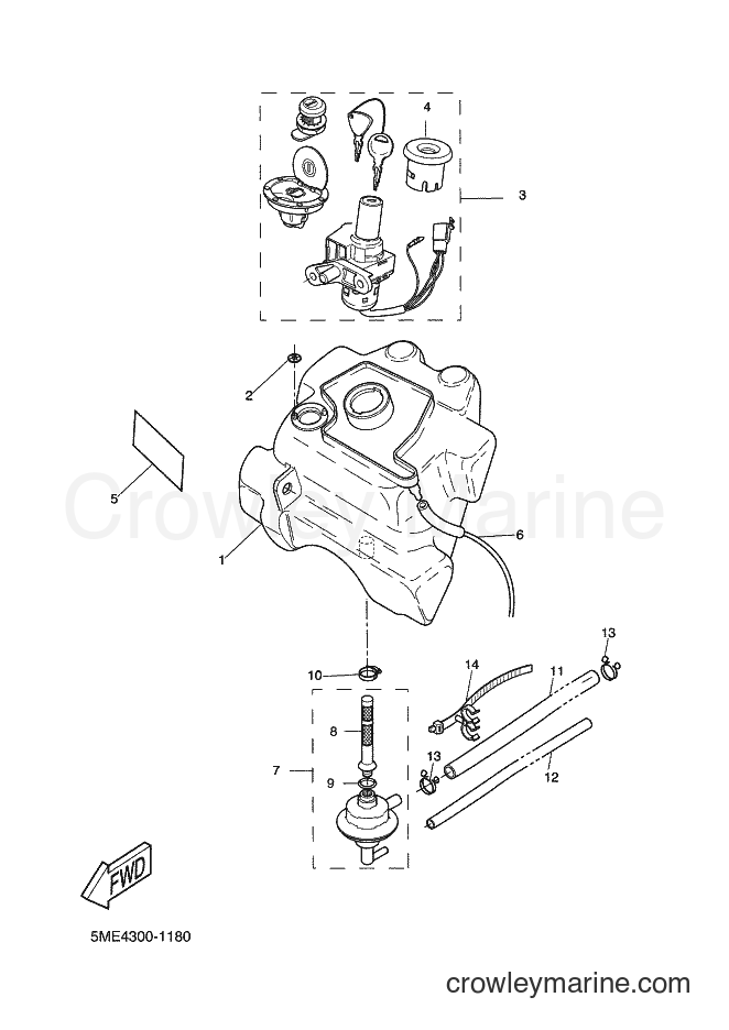 2002 Scooter YQ100 - YQ100 (5ME6) [010] - FUEL TANK