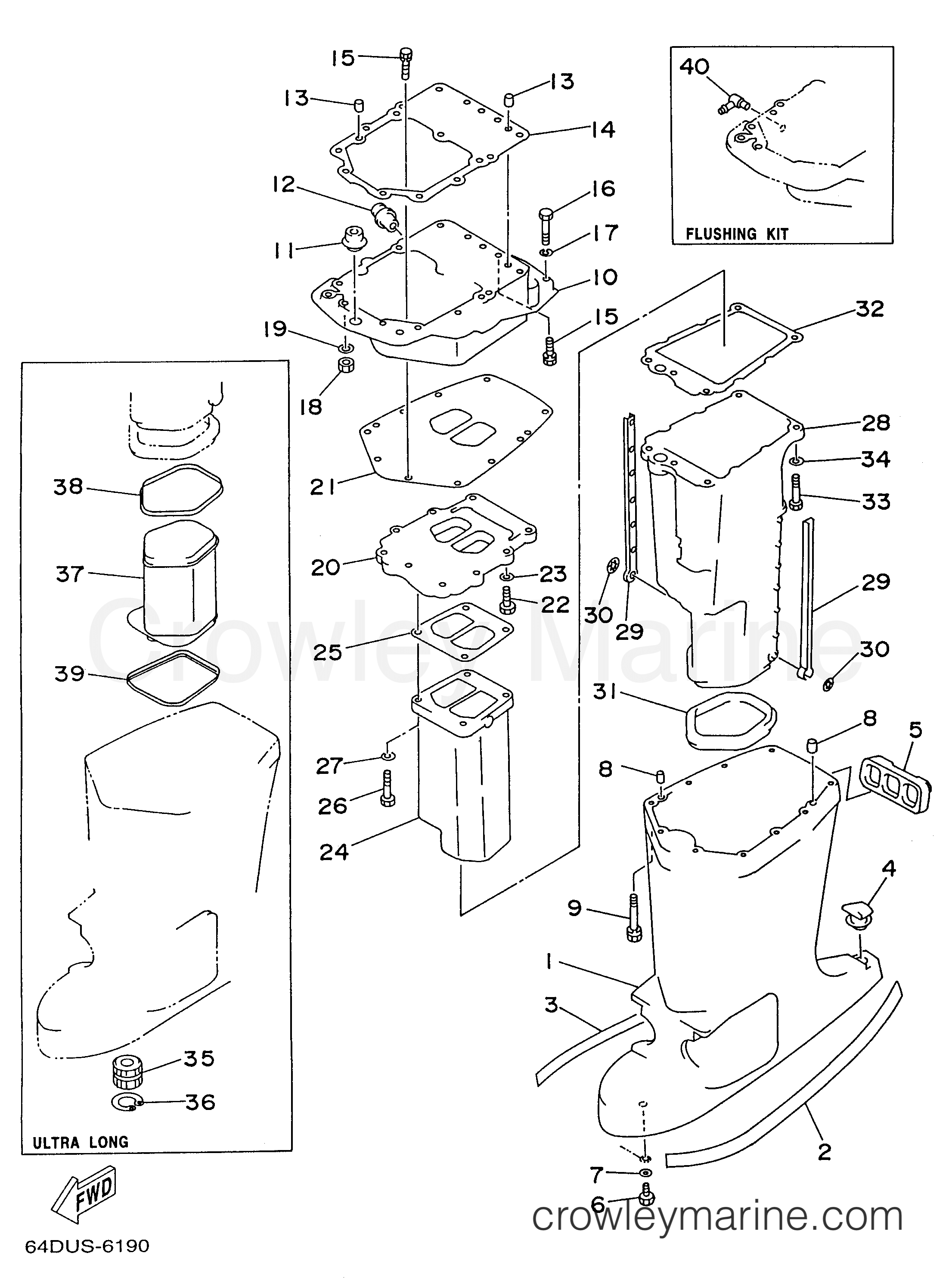 Yamaha Motors L150TXRV - UPPER CASING