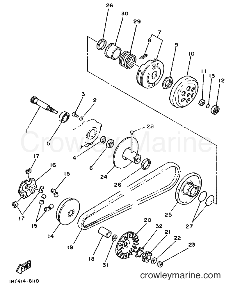 1993 Scooter CT50S - CT50S (3NT9) [999] - CLUTCH