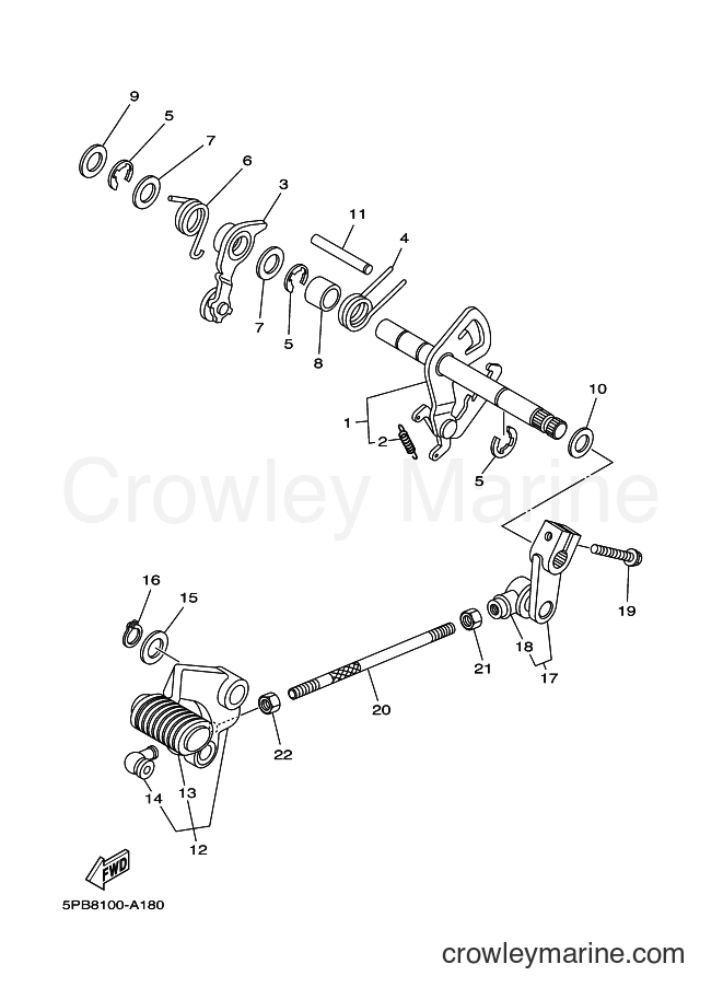 Yamaha Motors XVS1100 (3B8K) [010] - SHIFT SHAFT