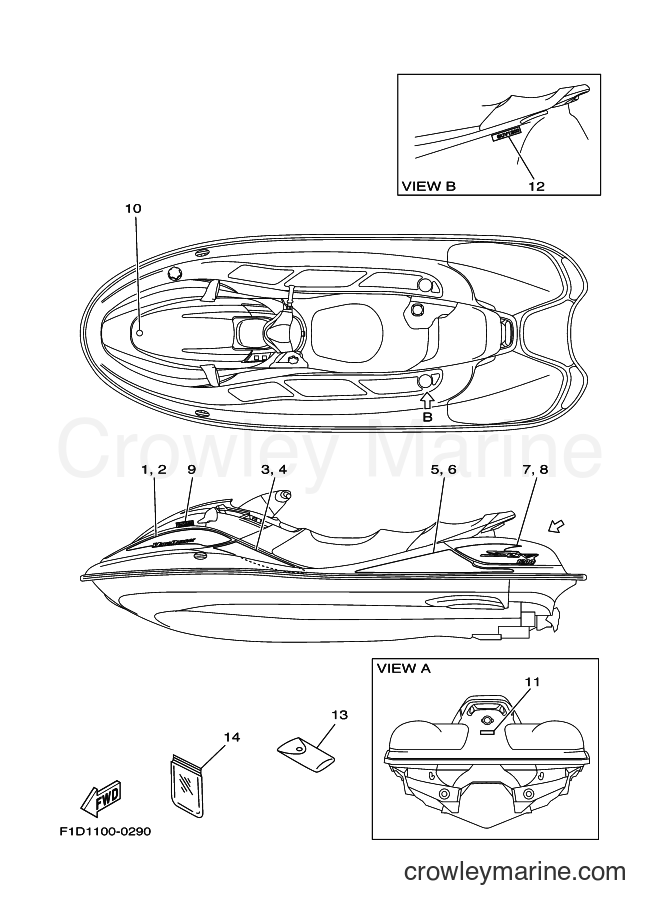 Yamaha Motors JET FOR SV1200 (68X1) [010] - GRAPHICS