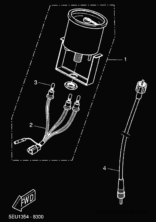 2000 Scooter YH50 - YH50 (5FV3) [010] - METER