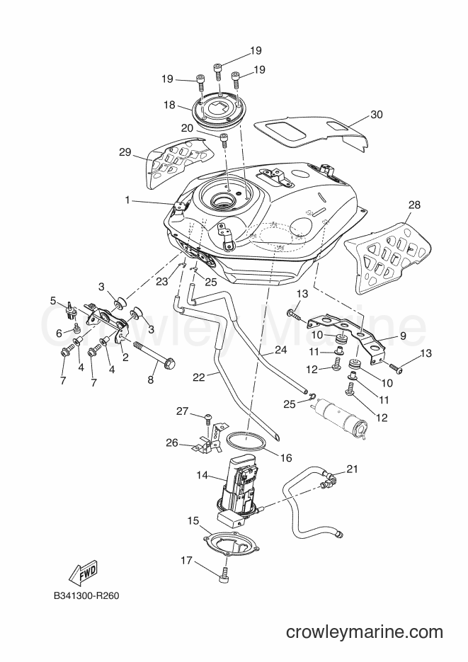 2016 Sport Bike XSR700 - XSR700 (B344) [010] - FUEL TANK
