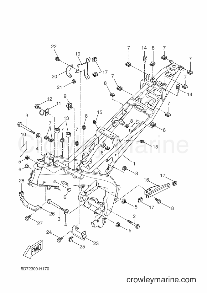 2012 Sport Bike YZF-R125 - YZF-R125 (5D79) [030] - FRAME