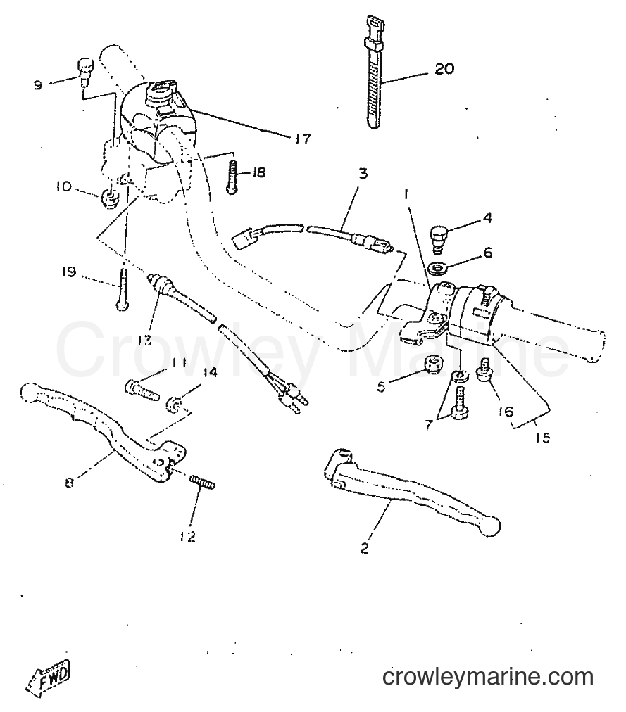 1998 Street Bike SR250 - SR250 (21L2) [010] - HANDLE SWITCH & LEVER