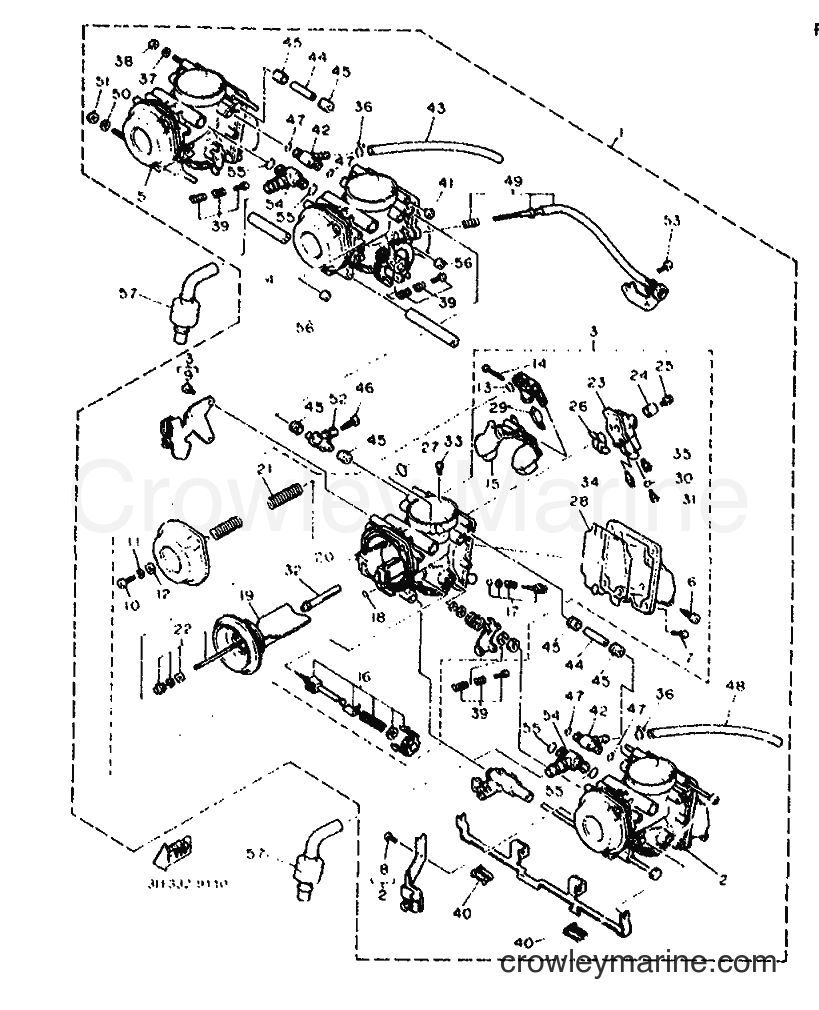 Yamaha Motors FZR1000 (3LKF) [010] - CARBURETOR