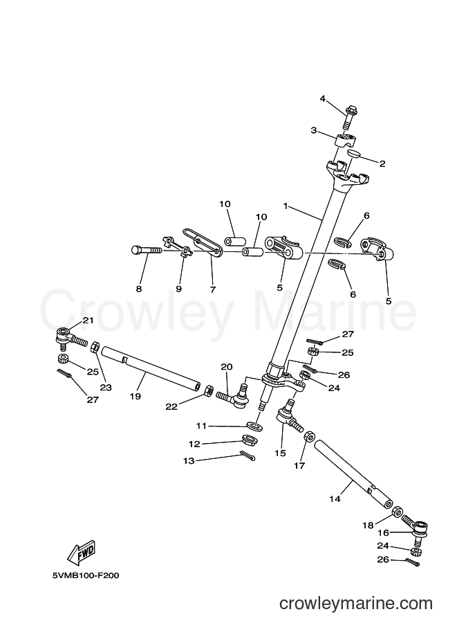 2007 ATV YFS200 - YFS200 (5VMB) [010] - STEERING