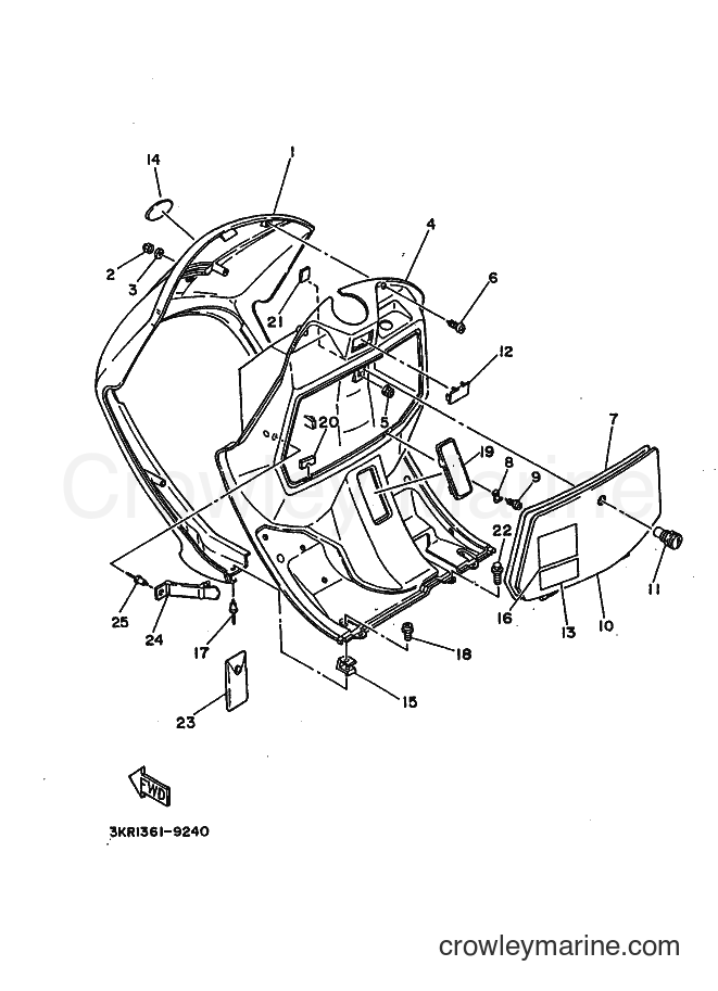1989 Scooter XC125 - XC125 (3KR1) [999] - LEG SHIELD
