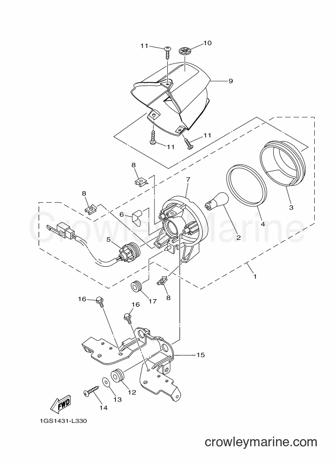 2012 Scooter AF115FX - AF115FX (1GS1) [010] - TAILLIGHT