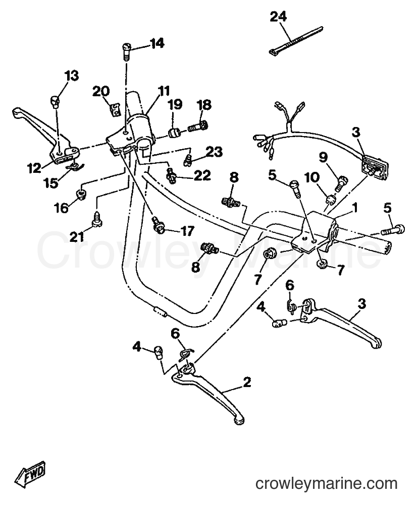 1989 Scooter ME50 - ME50 (3UD1) [999] - HANDLE SWITCH & LEVER