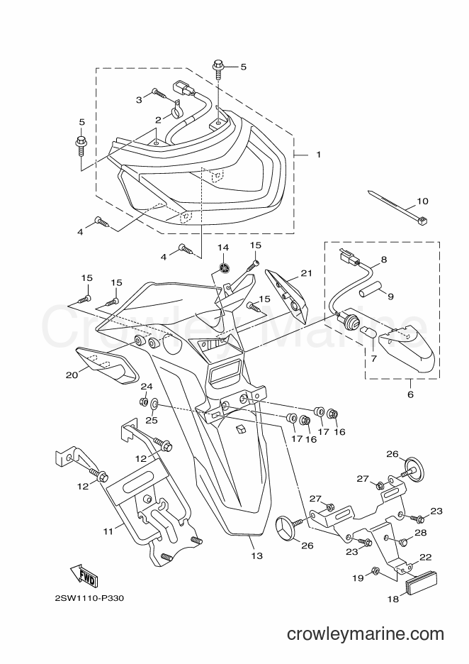Yamaha Motors XC155 (2SW6) [010] - TAILLIGHT
