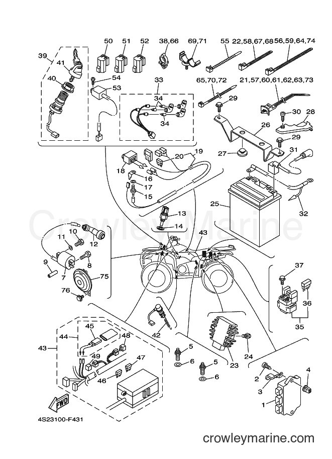 2008 ATV YFM350FWAN - YFM350FWAN (4S27) [010] - ELECTRICAL 1