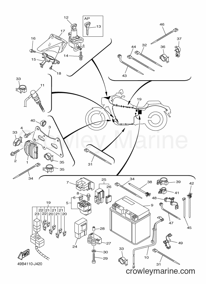 Yamaha Motors XVS950A (5S79) [010] - ELECTRICAL 2