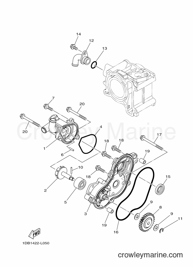 Yamaha Motors AT125F (1DC2) [010] - WATER PUMP