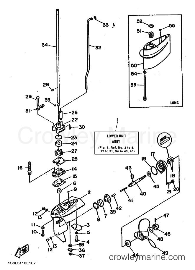 Yamaha Motors 3MSH (6L50) [010] - LOWER CASING & DRIVE