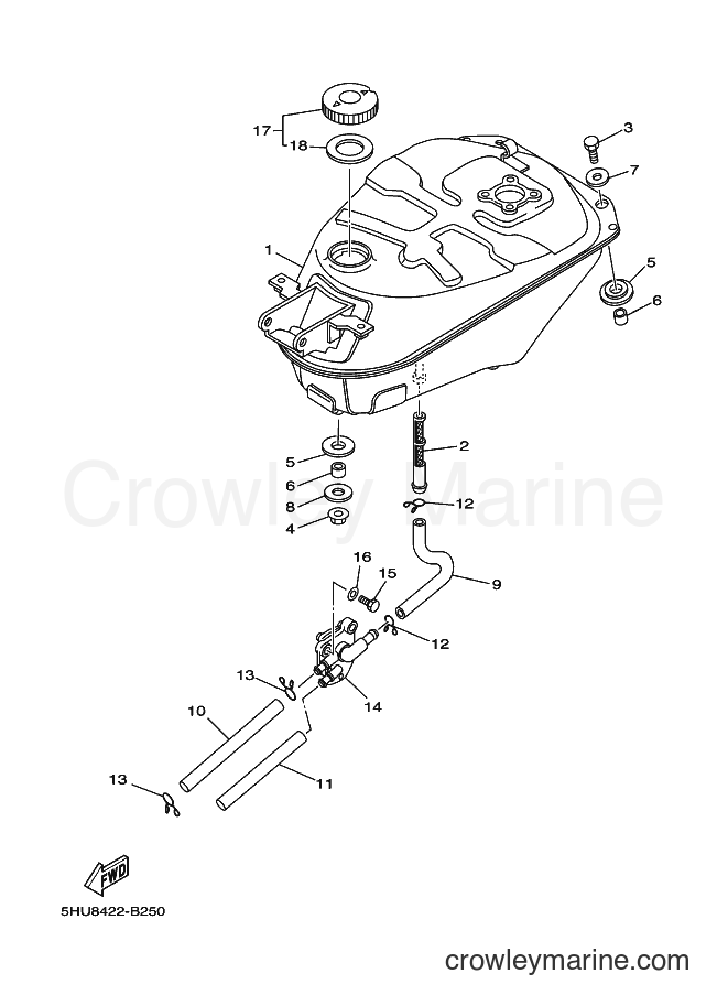 2003 Scooter T105SE - T105SE (5HU9) [020] - FUEL TANK