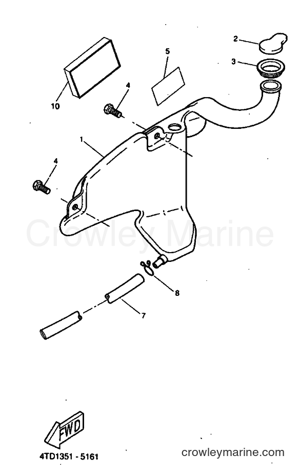 1999 Scooter CW50RS - CW50RS (5JK1) [010] - OIL TANK