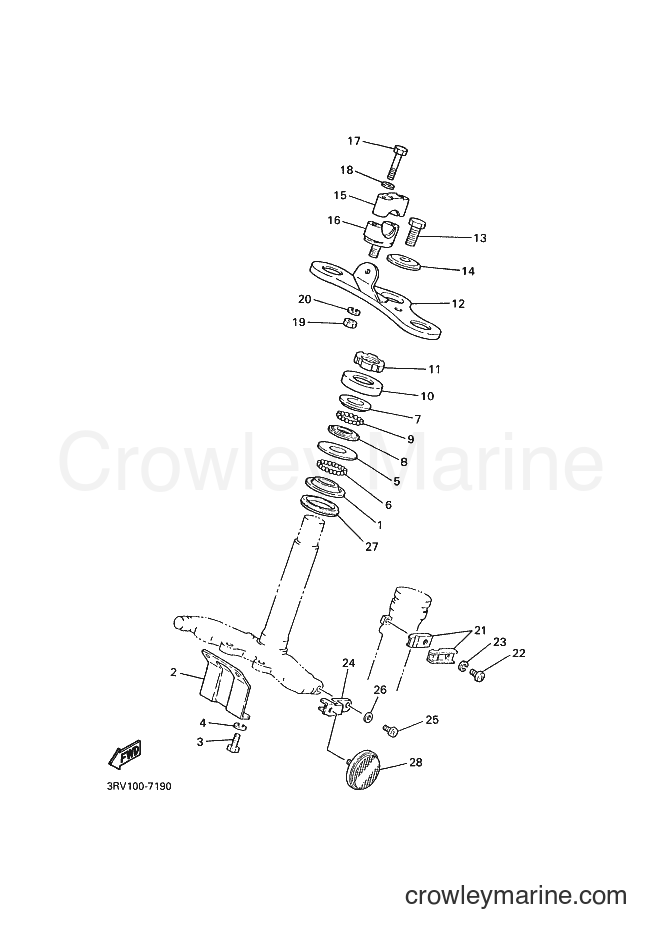 2000 Dirt Bike PW80 - PW80 (3RVD) [030] - STEERING