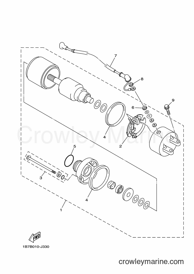 2012 Maxi-Scooter CP250 - CP250 (1B7D) [010] - STARTING MOTOR