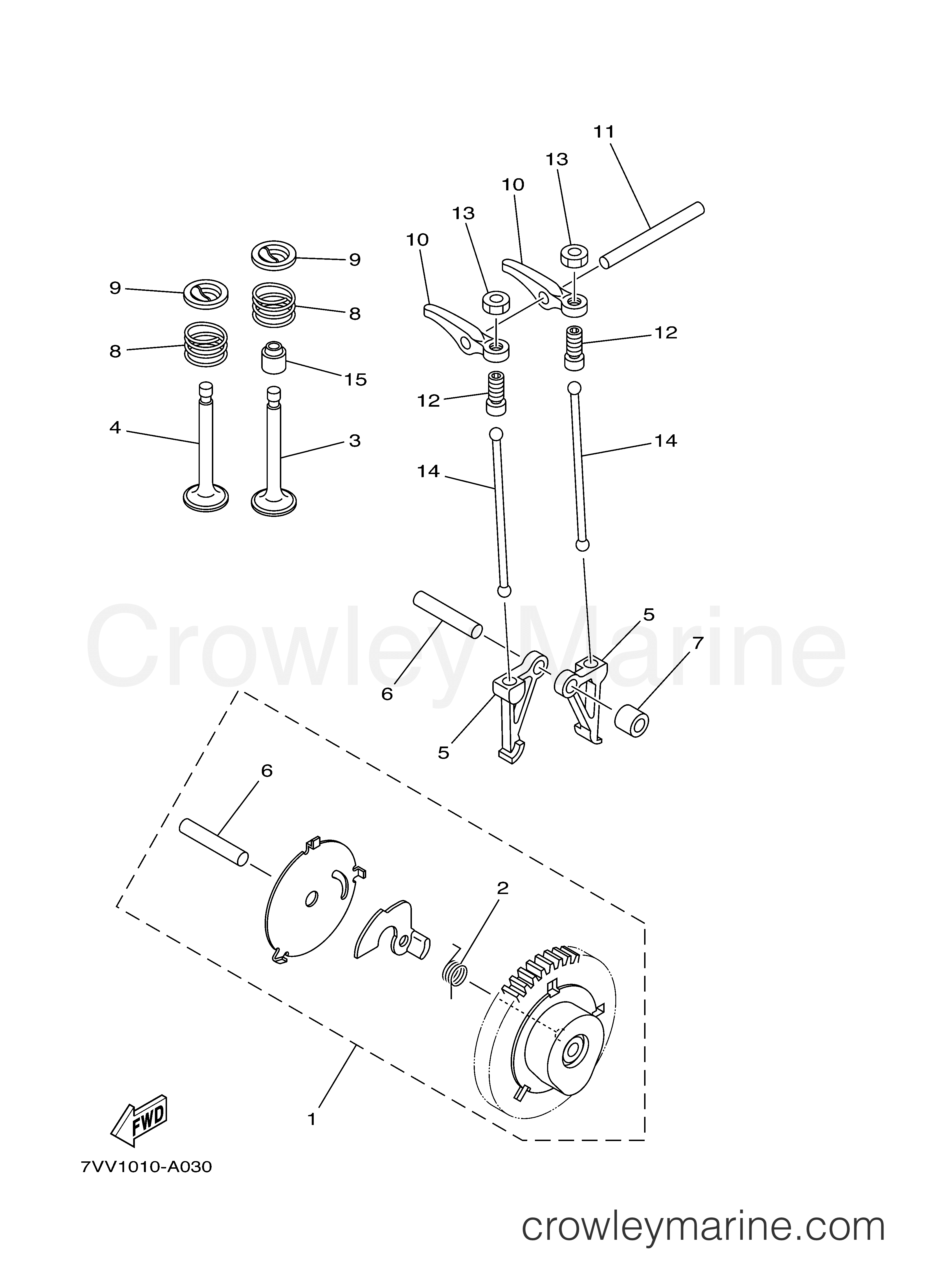 Yamaha Motors EF1000IS - CAMSHAFT VALVE
