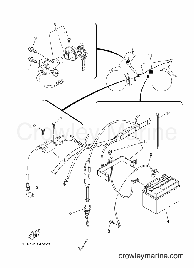 Yamaha Motors T115FLSE (1FP2) [010] - ELECTRICAL 1
