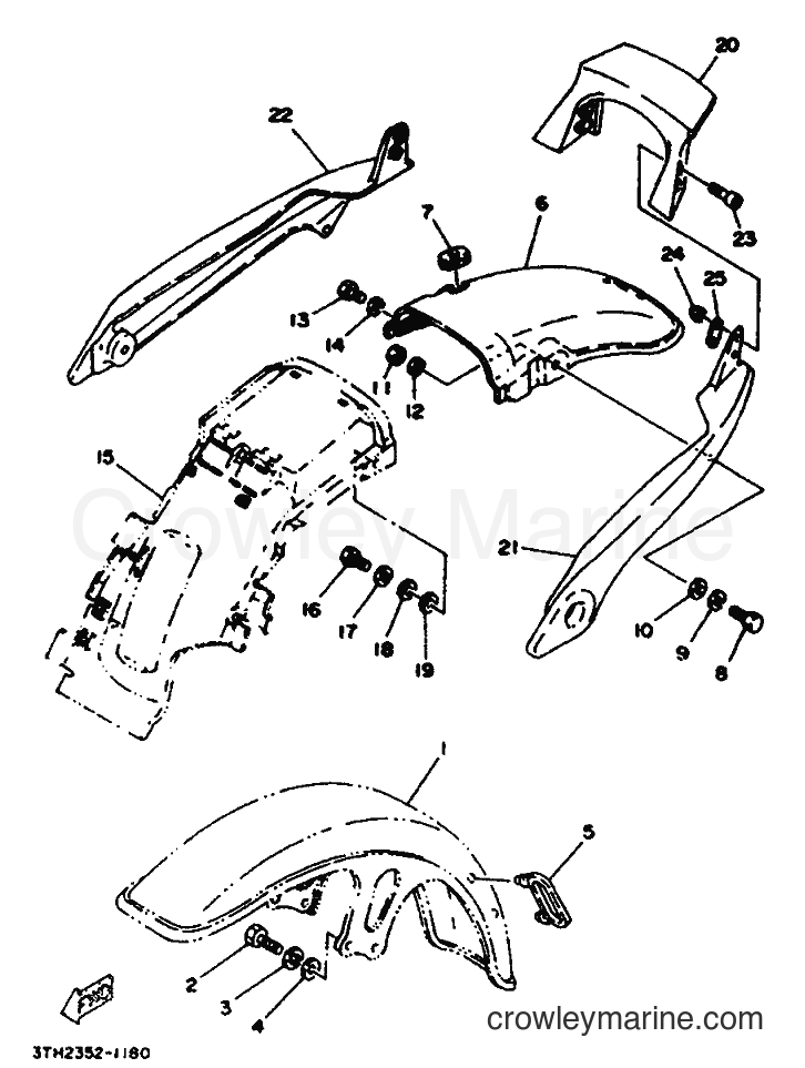 1992 Street Bike SR250 - SR250 (3TH3) [010] - FENDER
