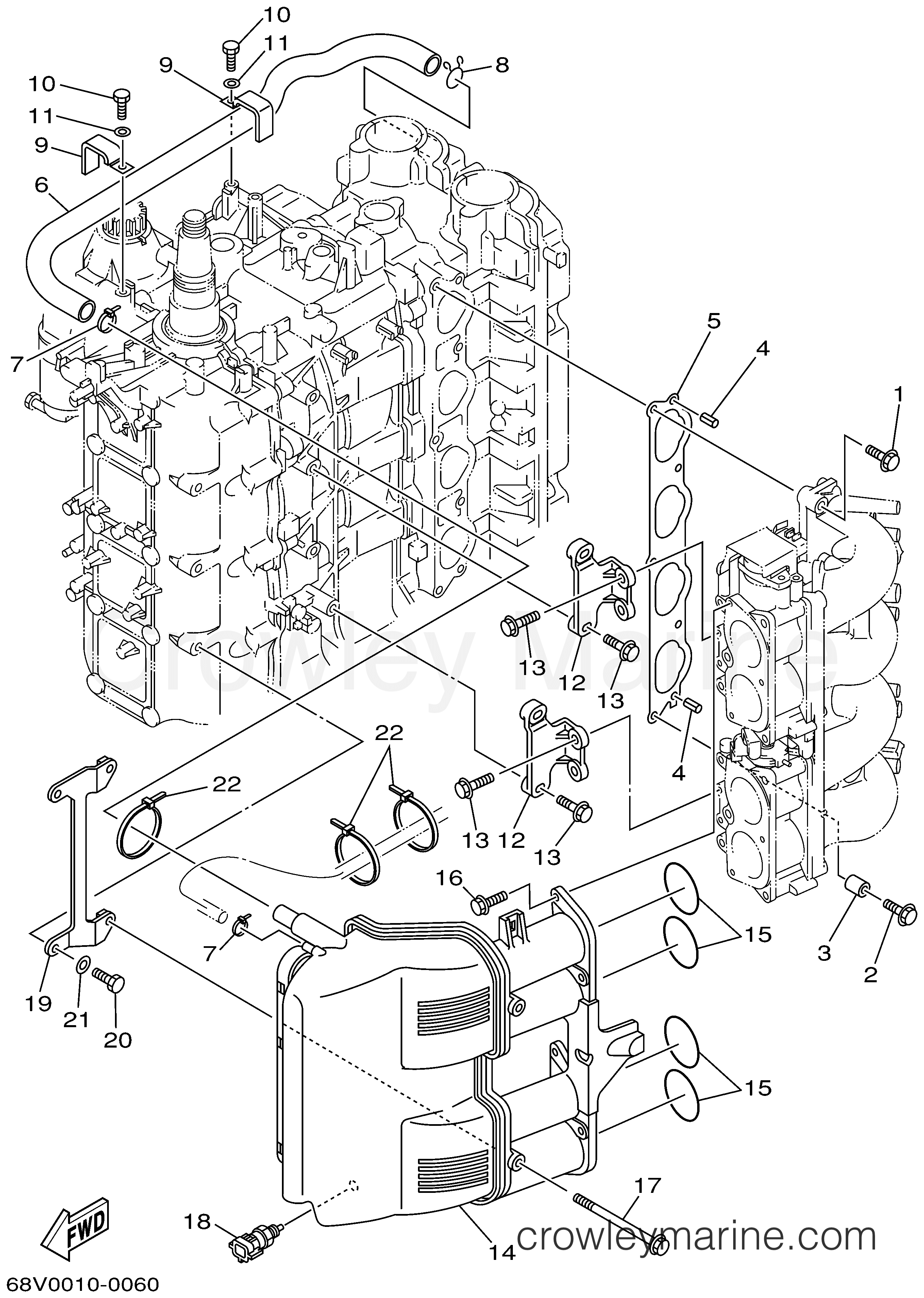 Yamaha Motors LF115TXRZ - INTAKE