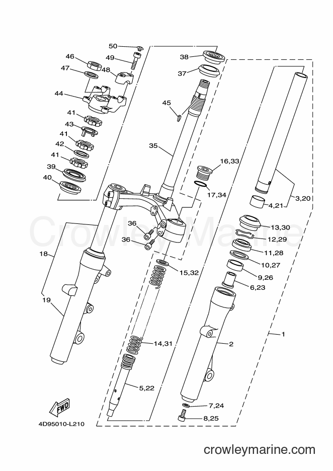 Yamaha Motors YP250 (4D97) [010] - STEERING
