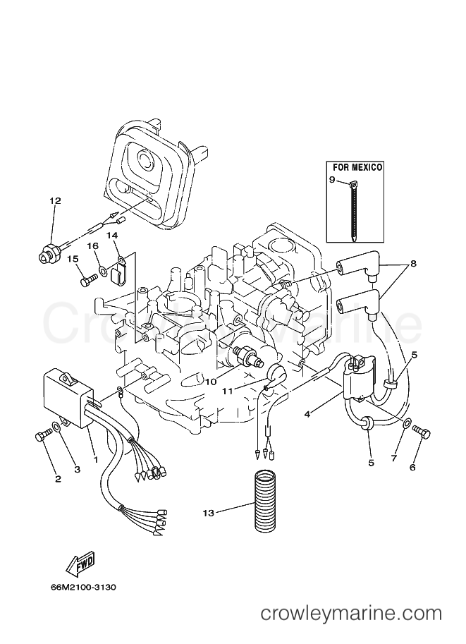 Yamaha Motors F15AEHS (66M2) [170] - ELECTRICAL 1