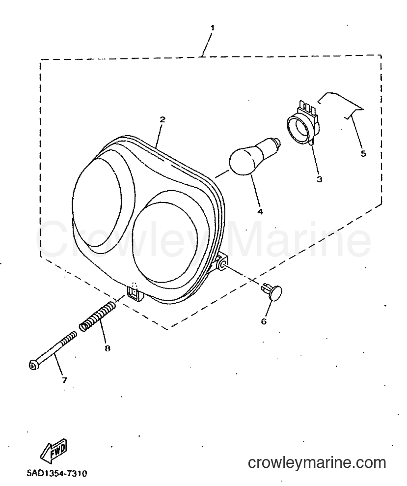 Yamaha Motors YN50 (5BW2) [010] - HEADLIGHT