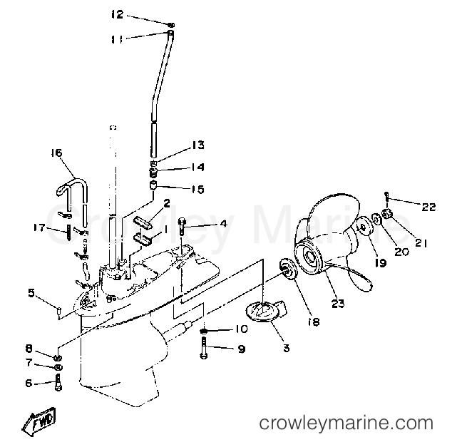 Yamaha Motors P60TLHP - LOWER DRIVE 2