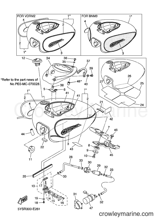 2006 Cruiser XVS1100A - XVS1100A (5YSR) [080] - FUEL TANK