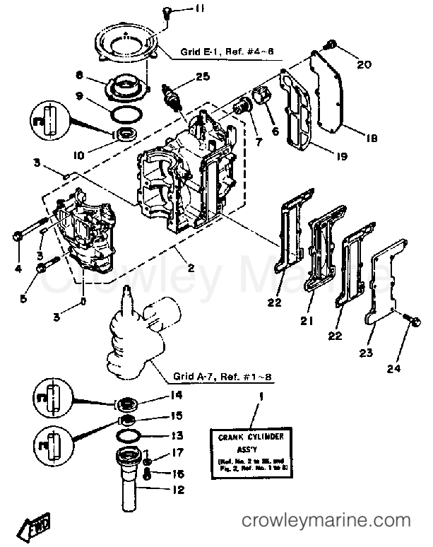 Yamaha Motors 6LH - CRANKCASE CYLINDER