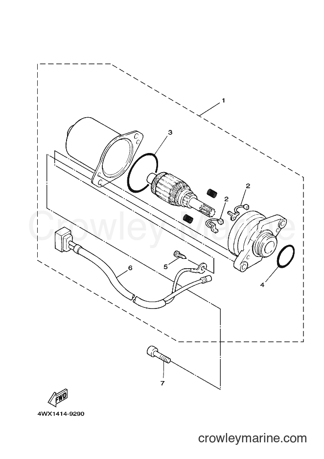 2004 Scooter YW50 - YW50 (5PN3) [010] - STARTING MOTOR