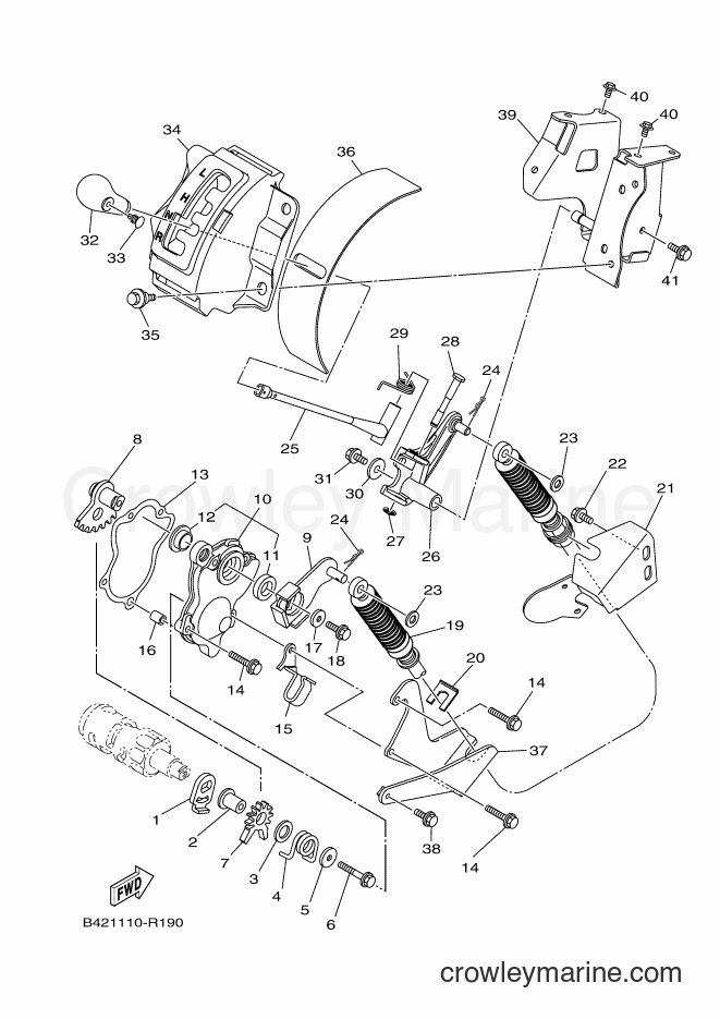 Yamaha Motors YXM700E (B42F) [010] - SHIFT SHAFT