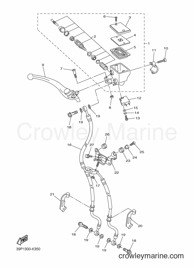2011 Street Bike FZ8-N - FZ8-N (39P1) [010] - FRONT MASTER CYLINDER