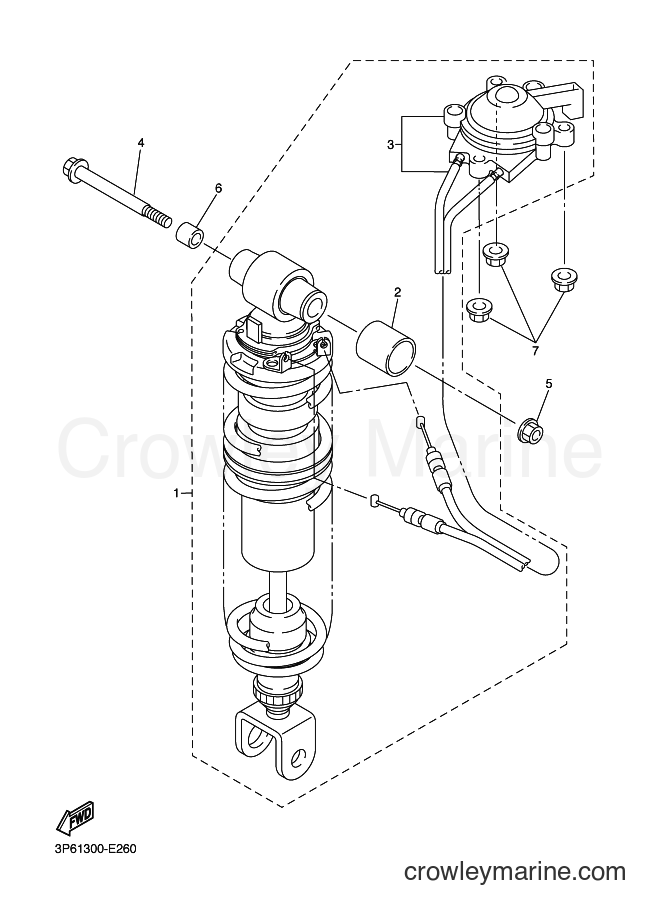 2008 Sport Bike FJR1300A - FJR1300A (3P6J) [010] - REAR SUSPENSION