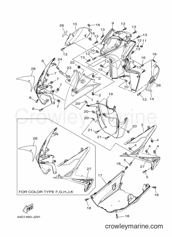 2010 Scooter AL125 - AL125 (44D1) [010] - LEG SHIELD
