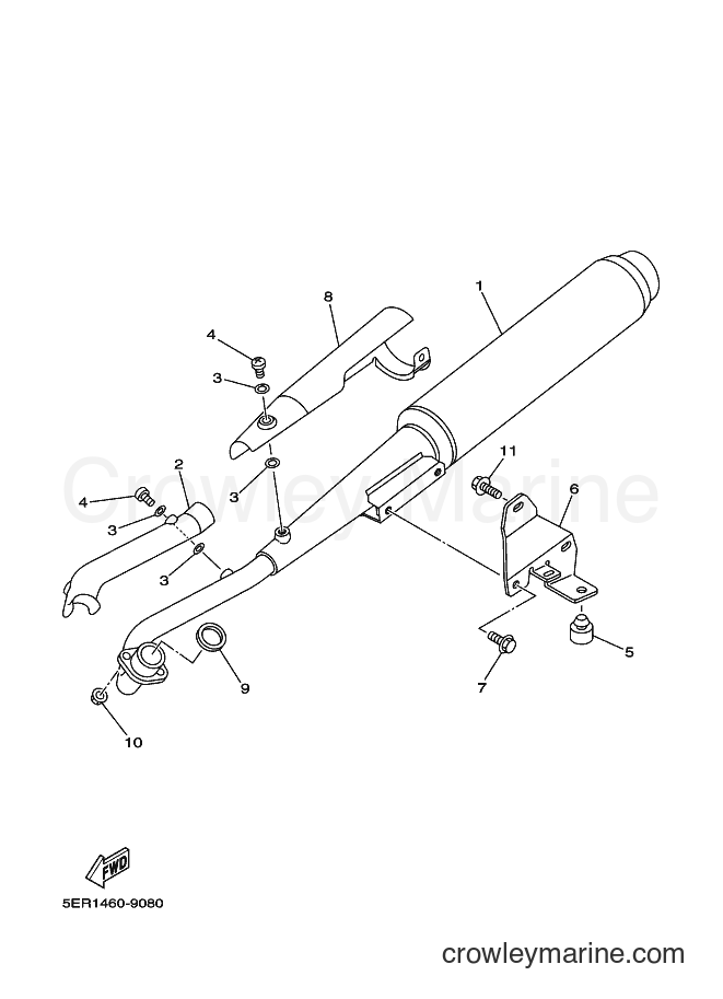2002 Scooter T105SE - T105SE (5ER3) [010] - EXHAUST