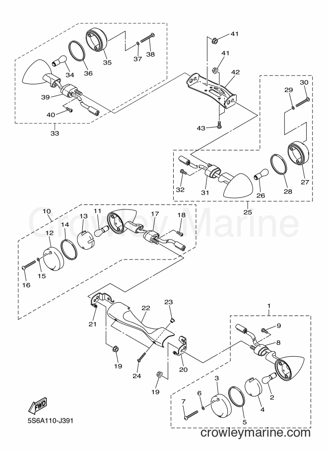 Yamaha Motors XVS1300CT (5S6F) [020] - FLASHER LIGHT